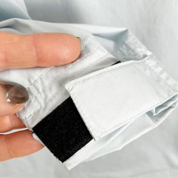 NIKE GOLF 1/4 Zip Jacket Windbreaker Athleisure Sportswear Large Light Blue - Picture 8 of 9